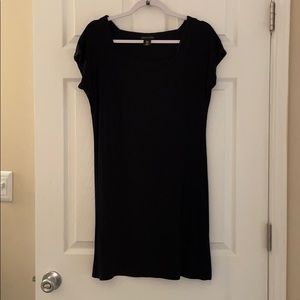Adrienne Vittadini Black Dress Square Neckline